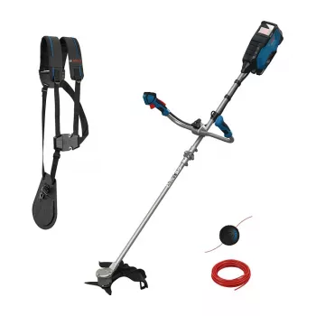 Bosch Professional GFR 18V-25 BH Bezvadu Birstes Motors Zāles Trimeris (Bez Akumulatora, 18V, 250mm Griešanas Diametrs, Zils/Melns)