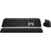 Logitech Master Series MX Keys S Combo for Mac - bezvadu tastatūras un peles komplekts - pilna izmēra - ar fona apgaismojumu - AZERTY franču - Space Gray (920-012841)