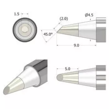 iFixit FixHub Lodēšanas Uzgalis Koniskais-Kalts 1,5 mm Sudraba