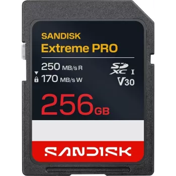 SanDisk Extreme PRO SDXC 256 GB UHS-I V30 Memory Card