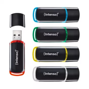 Intenso Business Line 64GB USB 2.0 Flash Drive 5-Pack (Assorted Colors)
