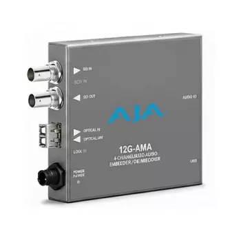 AJA 12G-AMA 12G-SDI Audio Embedder/Disembedder ar Analog Audio