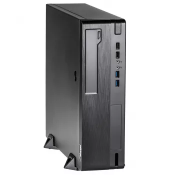 Akyga AK-502-02BK SFF datora korpuss, Micro ATX / Mini ITX, 2x USB 3.0, bez barošanas bloka, melns