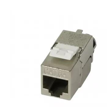 Synergy21 Keystone Module RJ45 CAT6A 500MHz Slim-line ar kabeļa skavu