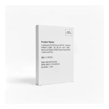 Cradlepoint R2100 Series R2155 5G Cellular Router ar 1 gada NetCloud Mobile Performance Essentials + Advanced Plan
