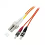 EFB-Elektronik Duplex Jumper LC-ST OM1 62.5/125µm LSZH Orange 2.0mm 2m