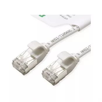 ROLINE GREEN U/FTP Patch Cable Cat.6A (Class EA), LSOH, Slim, White, 1,5 m