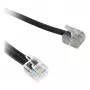 Synergy21 TAE-F uz RJ11/RJ12 plakans telefona adaptera kabelis, 0,2m, balts, bez iepakojuma