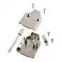 EFB-Elektronik Full Metal D-Sub Hood 35°, E-MHDM35 09-K, 9-pin, Metallic