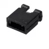 EFB Elektronik Addressing Plug EKSP/G Black, Pitch 2,54mm, Open, 100 Pieces