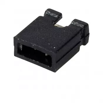 EFB Elektronik Addressing Plug EKSP/G Black, Pitch 2,54mm, Open, 100 Pieces