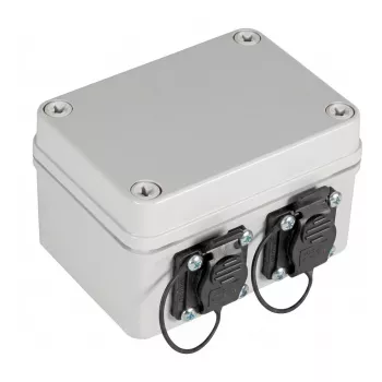 EFB Elektronik NWSZ 53730.1V2 IP67 korpuss ar 2xRJ45 Cat.6A portiem un 2xM16 kabeļu blīvslēgiem