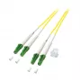 EFB Duplex Patch Cable LC/APC to LC/APC OS2 G652D 2m LSZH 2mm Yellow