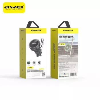 AWEI MagSafe X73 Auto Turētājs Ventilācijas Režģim Melns