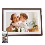 ARZOPA D10 10.1 inch Digital Frame (Dark Brown) - 1280x800 IPS Touchscreen, 32GB, Wi-Fi
