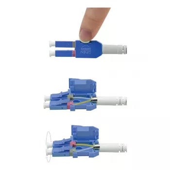 ROLINE Fibre Optic Cable UNIBOOT Single Mode 9/125µm OS2 LC Duplex 1m Yellow