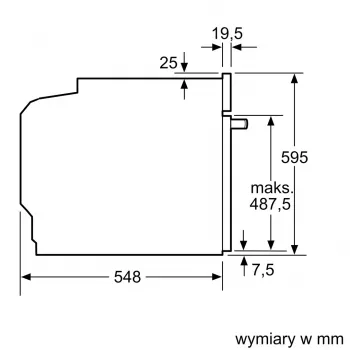 BOSCH HBA334EB4 Iebūvējamā cepeškrāsns 71L Melna