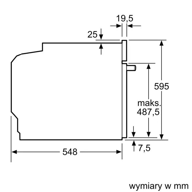 BOSCH HBA334EB4 Iebūvējamā cepeškrāsns 71L Melna
