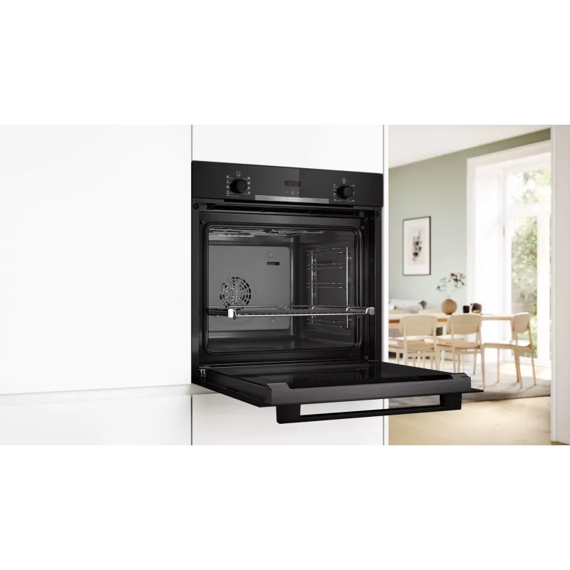 BOSCH HBA334EB4 Iebūvējamā cepeškrāsns 71L Melna