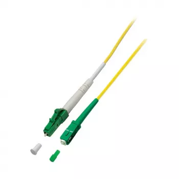 EFB Simplex savienojuma kabelis LC/APC–SC/APC OS2 G657A2, 2 m, LSZH 2 mm, dzeltens (O2531.2)
