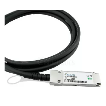 BlueOptics Networks 10312 Compatible BlueLAN QSFP+ Direct Attach Copper Cable, 40GBASE-CR4, 1m, 30AWG, Passive