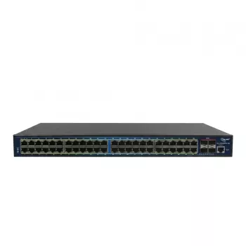 ALLNET ALL-SG8652PMJ-10G-850W Full Managed Layer 2+ Switch, 52 Porti (48x GbE PoE+, 4x 10G SFP+), PoE Budžets 850W, 19 inch Rackmount, JSON API