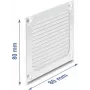 Delock Fan Grill 80 x 80 mm Aluminium – Fan Dust Filter with Stainless Steel Filter Mesh (67456)
