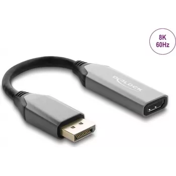 Delock Active DisplayPort 1.4 to HDMI Adapter 8K ar HDR funkciju