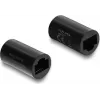 Delock RJ45 sievišķais-sievišķais savienotājs Cat.6 cilindrisks melns (90836)