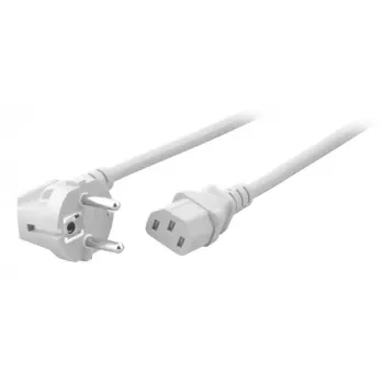 EFB Elektronik Barošanas vads Schuko 90° uz C13 180° Balts 1,8 m 3x0.75 mm²