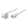 EFB Elektronik Barošanas vads Schuko 90° uz C13 180° Balts 1.8 m 3x0.75 mm²