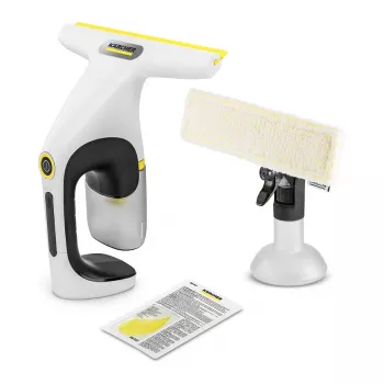 Logu sūcējs Kärcher WV 1 Compact Care, litija-jonu akumulators, 25 min darbība, 100 ml tvertne, dzeltens/melns