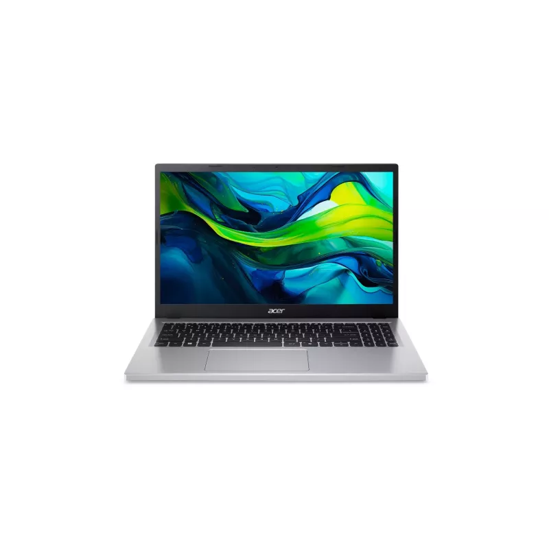 Acer Aspire Go 15 AG15-32P-39R2DX Klēpjdators - Intel Core 3 N355, 15.6 inch FHD IPS, 8GB RAM, 128GB SSD + 256GB SSD, Windows 11 Home, Sudrabs