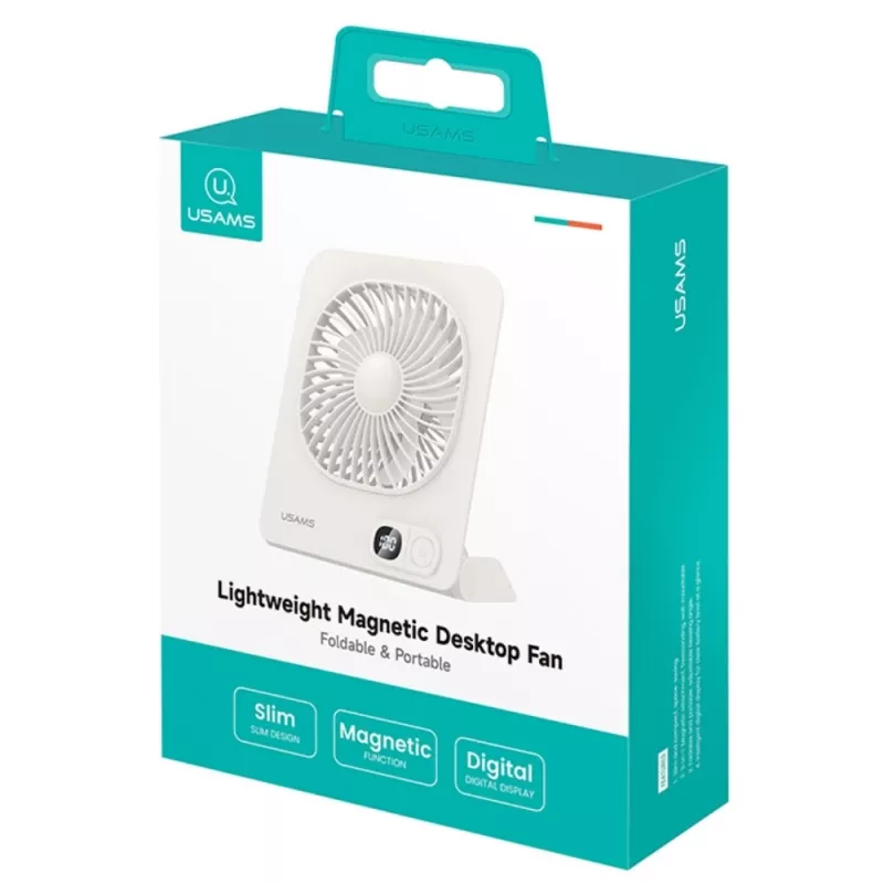 USAMS ZB363 Desk Fan Magnetic White