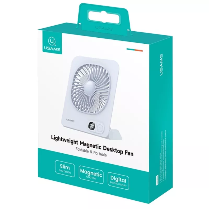 USAMS ZB363 Magnetic Desk Fan Blue