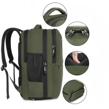Black Forest KM04 Cabin Travel Backpack 50x20x33 cm Green