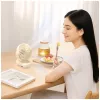 AWEI F45 Mini Desk Fan with Clip, 1200mAh, White