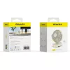 AWEI F45 Mini Desk Fan with Clip, 1200mAh, White