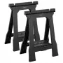 STANLEY Rack-horse Junior 2 pcs. Sawhorse Twin Pack, 360 kg Load Capacity, Foldable, Black/Yellow
