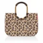 Reisenthel Loopshopper L Shopping Basket Tote Bag Leo Macchiato, 25L, Brown/Beige