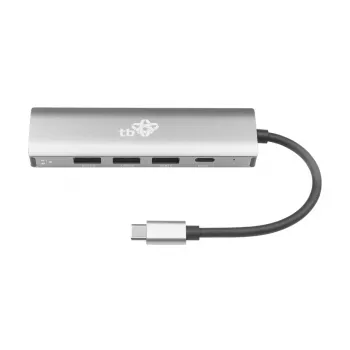 TB USB-C to RJ45 Gigabit Ethernet Adapter ar 3x USB-A 3.0 un USB-C PD 100W, Space Grey