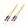 EFB-Elektronik ECOFIBER Duplex Patch Cable ST-ST OS2 G652D 10m LSZH 3mm Yellow
