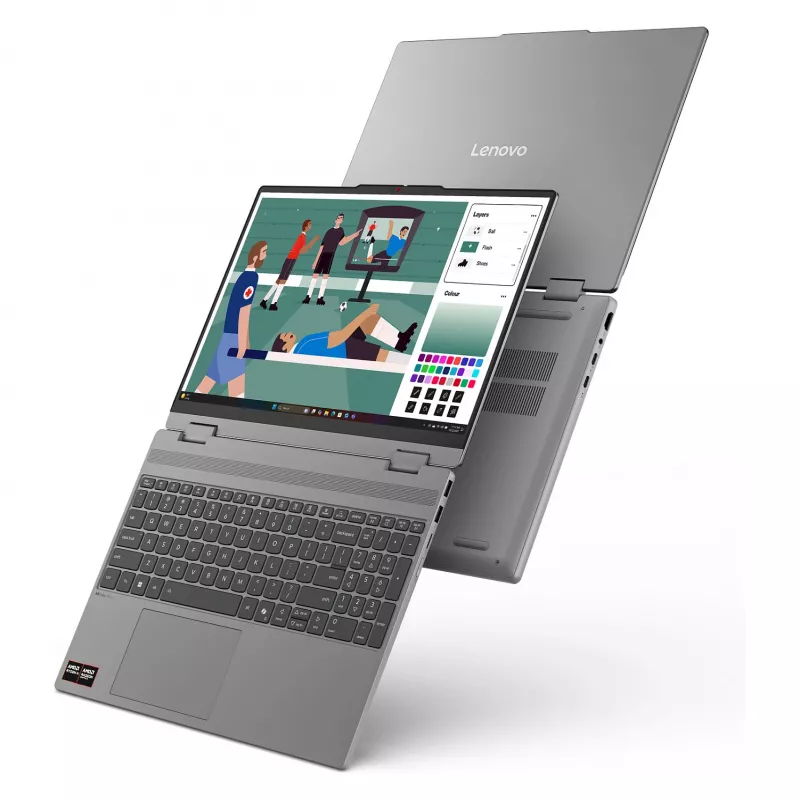 Lenovo IdeaPad 5 2-in-1 15AGP11 15,3 inch WUXGA OLED Skārienekrāna 2-in-1 Klēpjdators (AMD Ryzen AI 7 445, 16GB RAM, 1TB SSD, Windows 11 Home) - 83UM002AGE