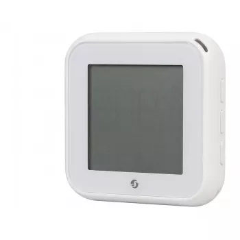 Shelly BLU H&T Display ZB temperatūras un mitruma sensors ar E-Paper displeju, Zigbee 3.0, Bluetooth 5.0, balts