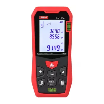Uni-T LM100A Lāzera Attāluma Mērītājs 100m