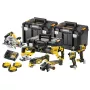 DEWALT 18V XR 7 rīku komplekts DCK706P3T ar 3x5.0Ah akumulatoriem, lādētāju un 3 TSTAK kastēm (DCD805, DCF850, DCS355, DCH263, DCG405, DCS572, DCS334)