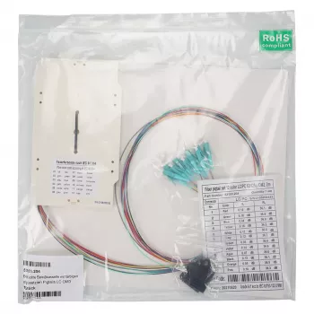 EFB-Elektronik Pre-Assembled Splice Cassette with Color-Coded Pigtails LC OM3 (53100.204)