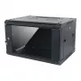 ALLNET 19 inch Sienas korpuss 6U 1-detaļas 600mm Dziļums Melns Izjaukts Plakanais Iepakojums SMA Sērija