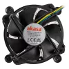 Akasa AK-CC6606BP01 Low Profile CPU Cooler - Socket LGA 1700, 63,2mm High, 92mm Fan, Black