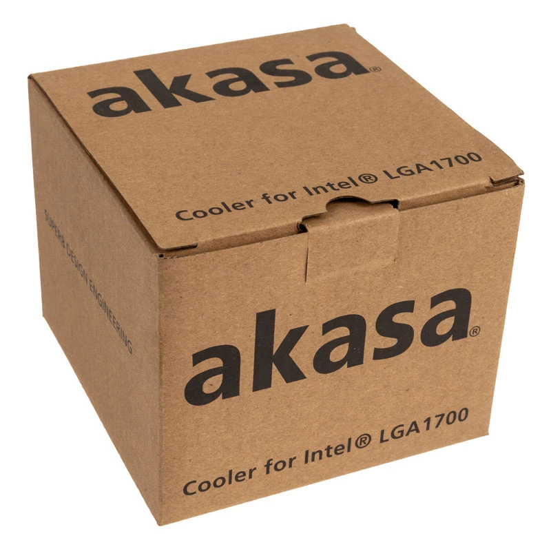 Akasa AK-CC6606BP01 Low Profile CPU Cooler - Socket LGA 1700, 63,2mm High, 92mm Fan, Black